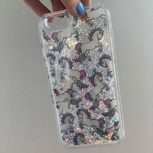 Unicorn glitter phone case